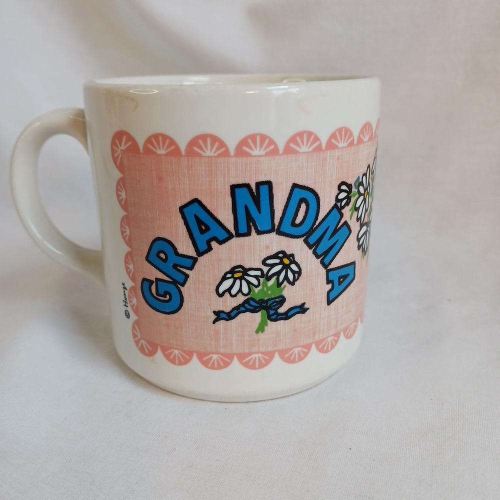 Grindley England Mug Pink Daisies Vintage